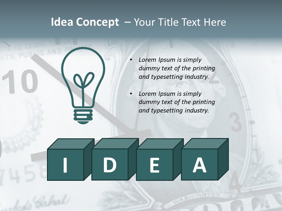Aircraft Blue Stress PowerPoint Template