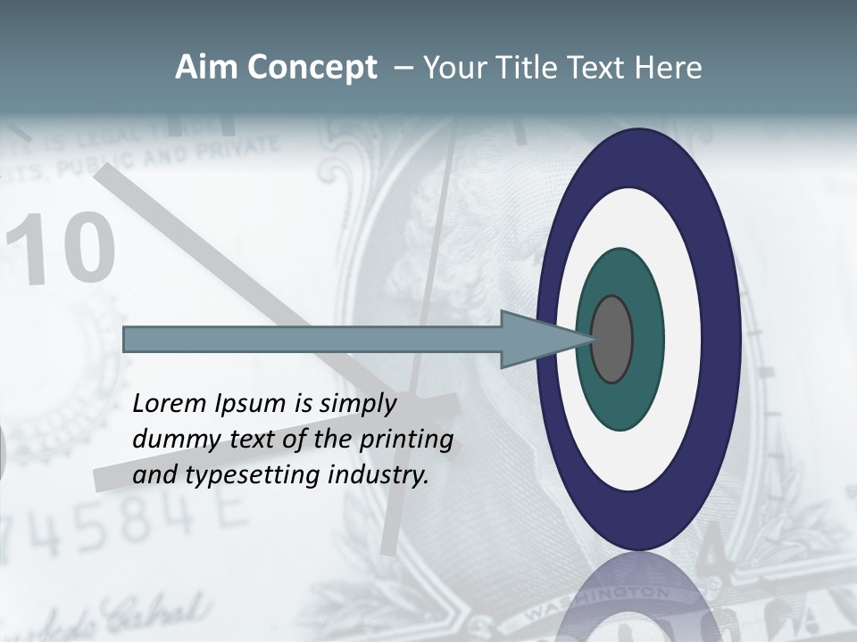 Aircraft Blue Stress PowerPoint Template
