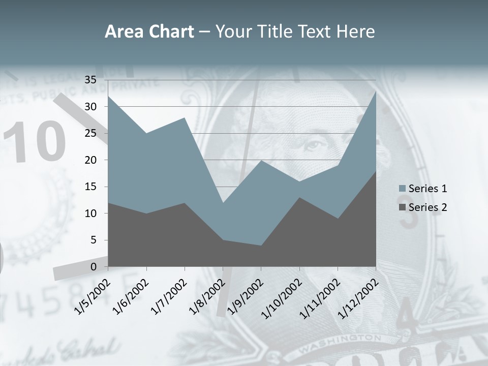 Aircraft Blue Stress PowerPoint Template