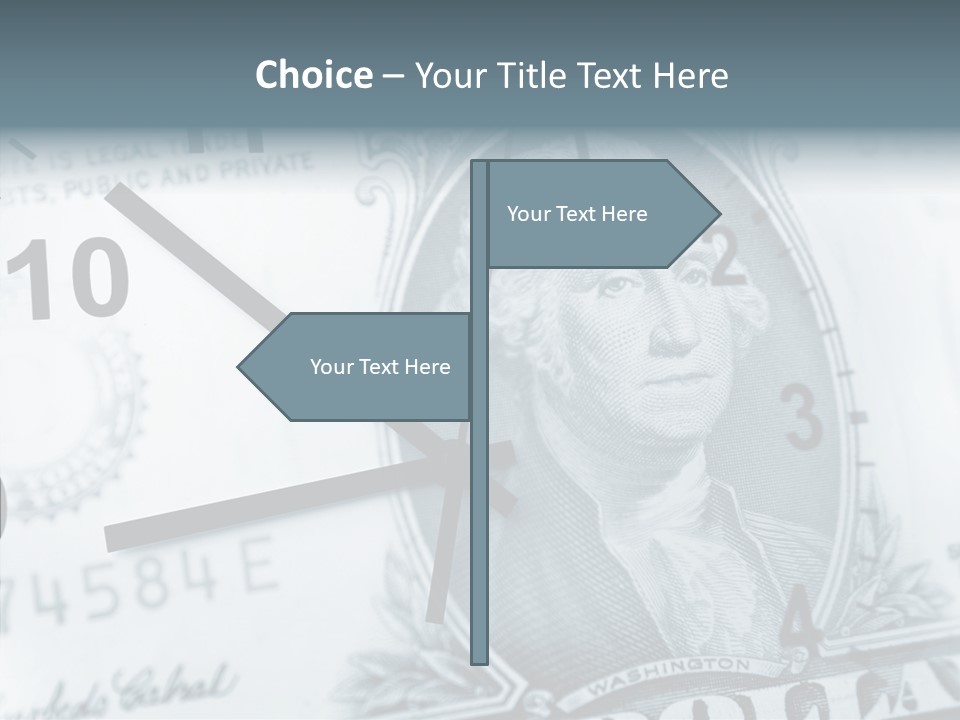 Aircraft Blue Stress PowerPoint Template