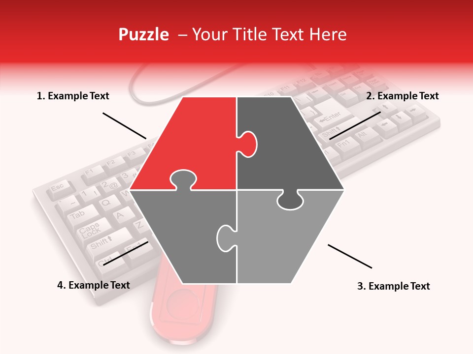 White Warranty Typing PowerPoint Template