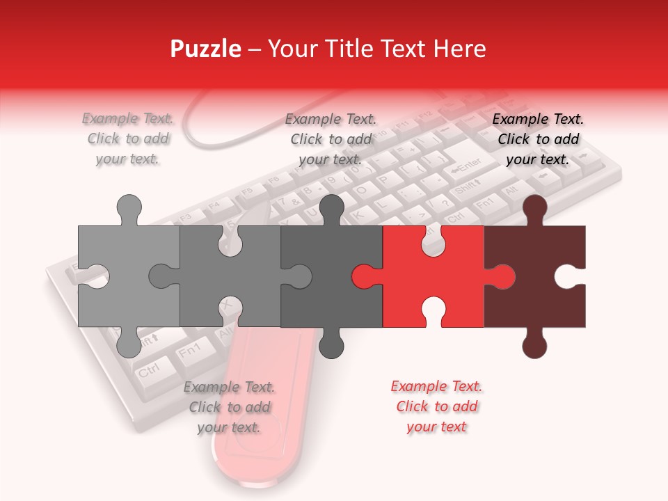 White Warranty Typing PowerPoint Template
