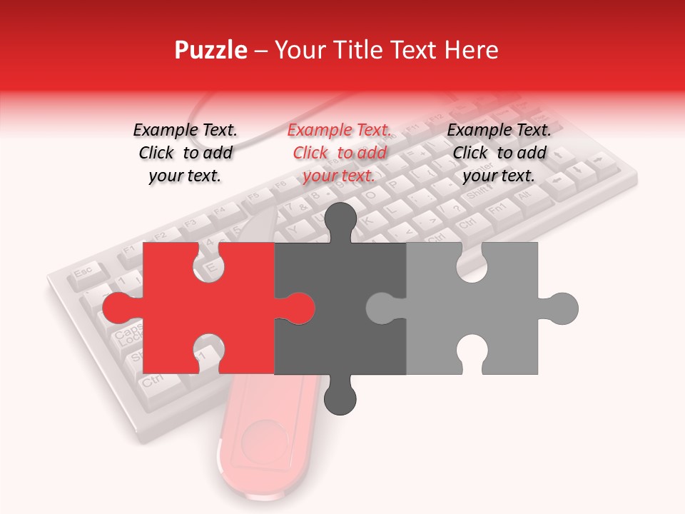 White Warranty Typing PowerPoint Template