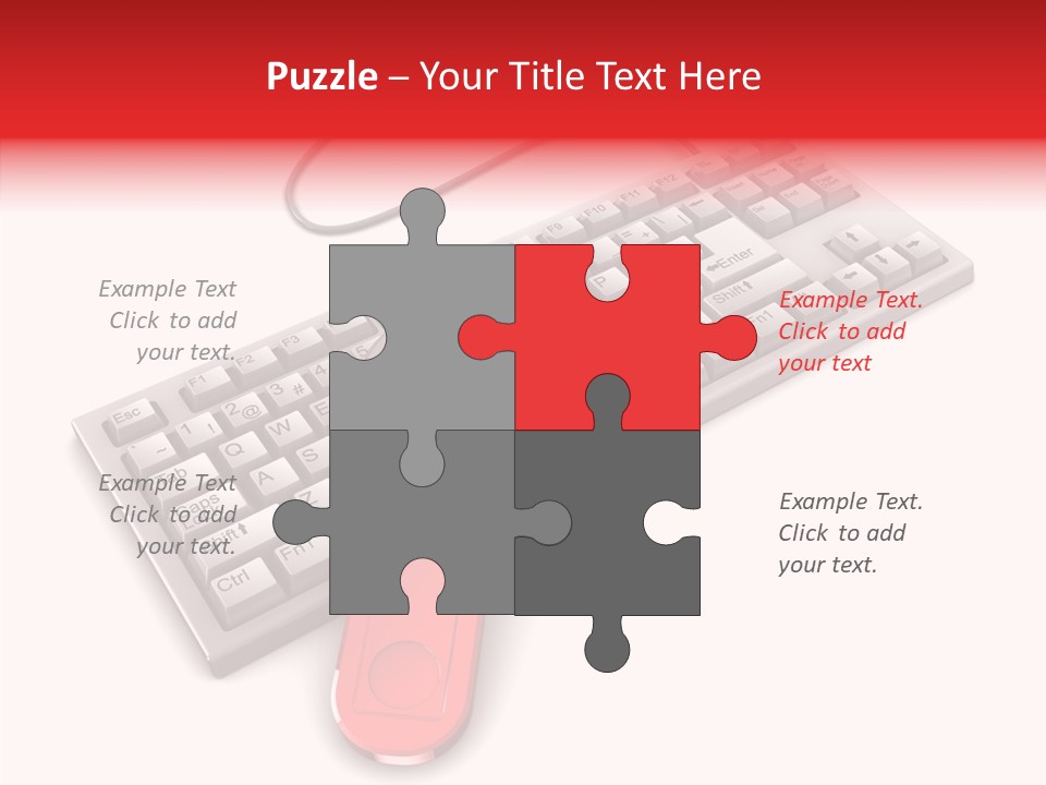 White Warranty Typing PowerPoint Template