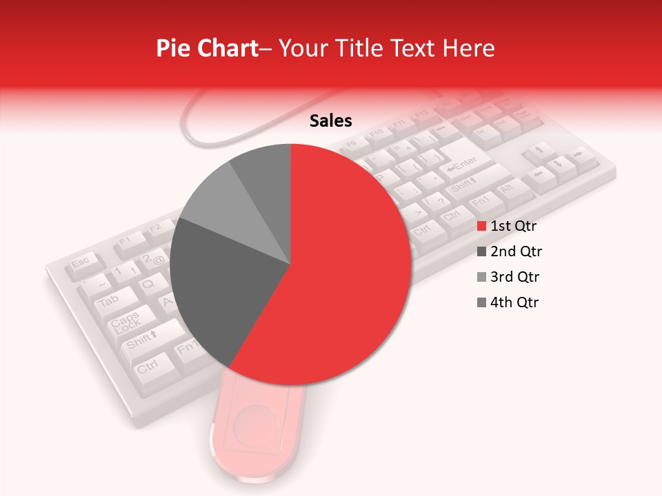 White Warranty Typing PowerPoint Template