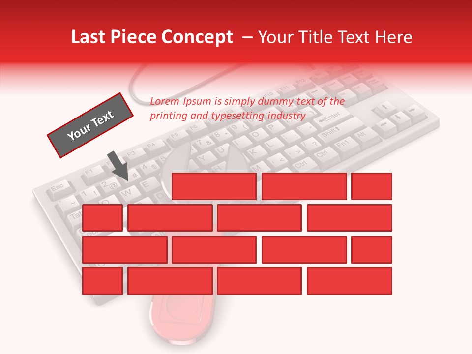 White Warranty Typing PowerPoint Template