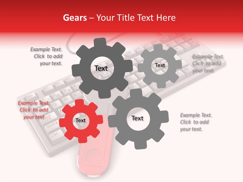 White Warranty Typing PowerPoint Template