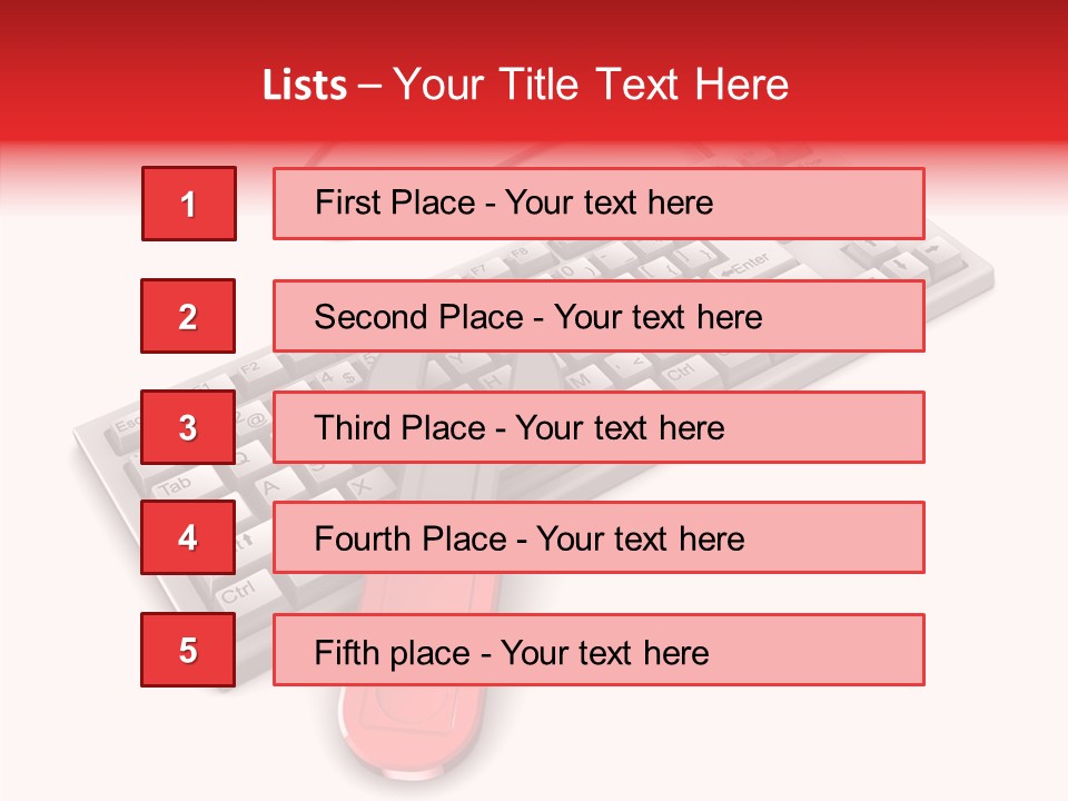 White Warranty Typing PowerPoint Template