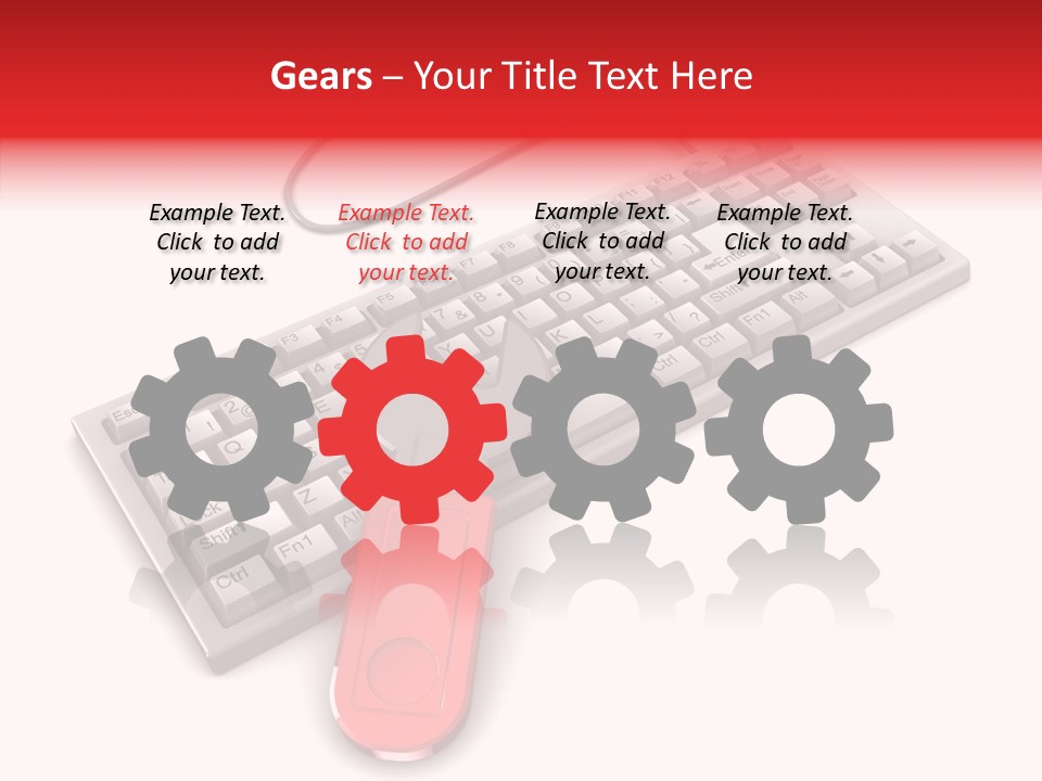 White Warranty Typing PowerPoint Template