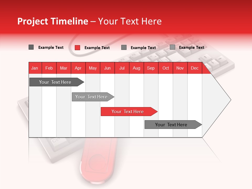 White Warranty Typing PowerPoint Template