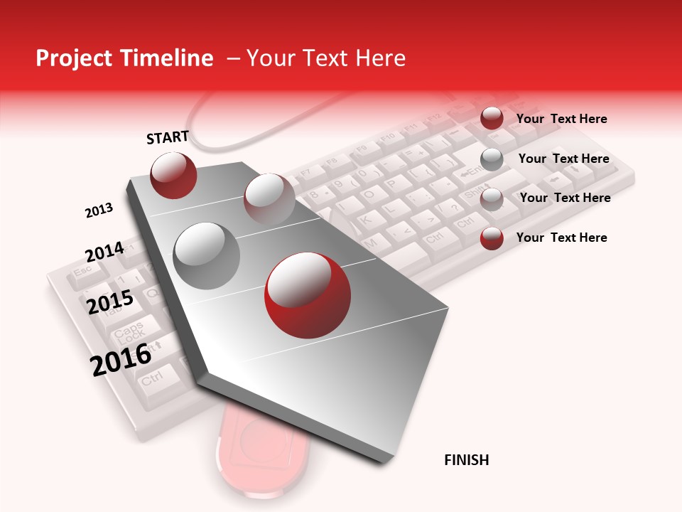 White Warranty Typing PowerPoint Template