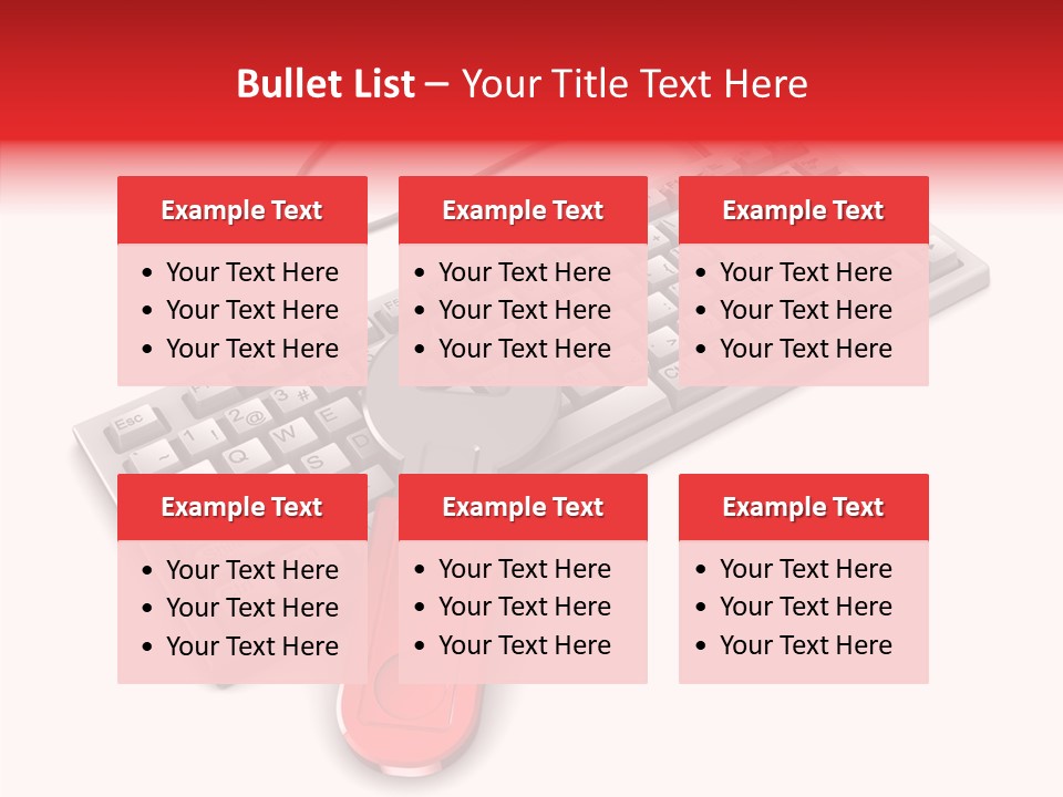 White Warranty Typing PowerPoint Template