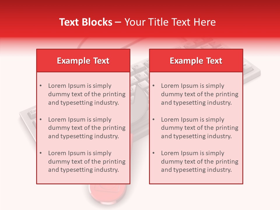 White Warranty Typing PowerPoint Template