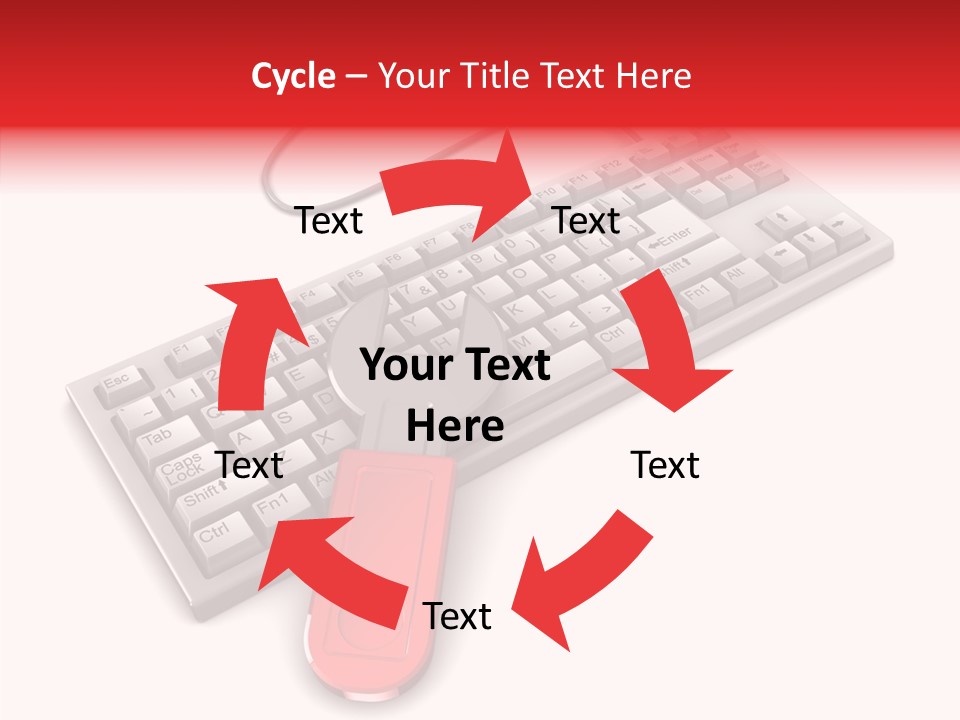 White Warranty Typing PowerPoint Template