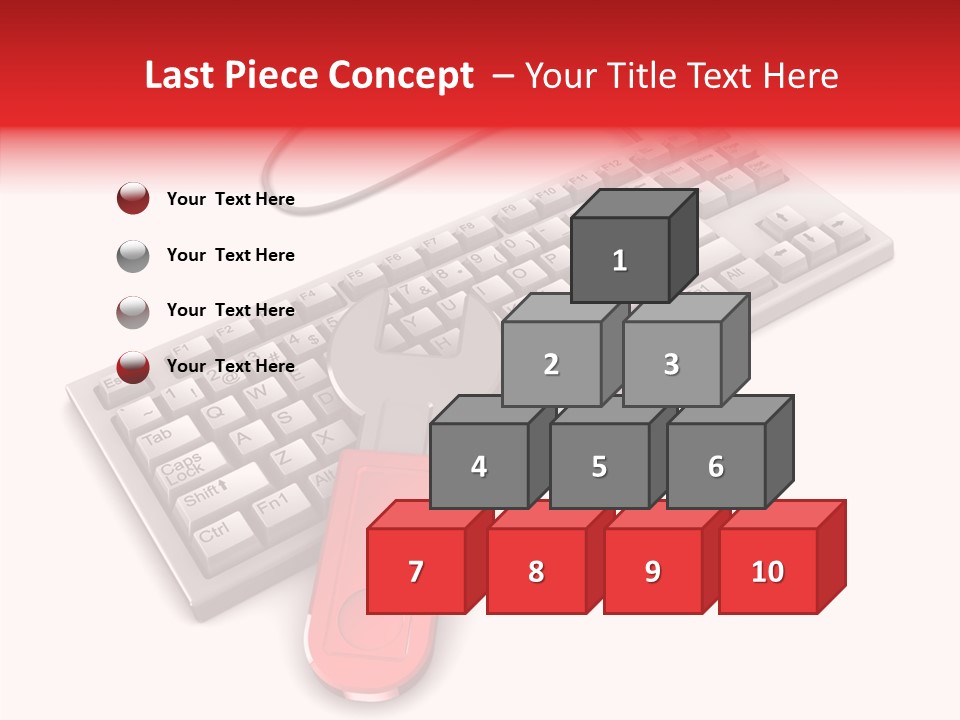 White Warranty Typing PowerPoint Template