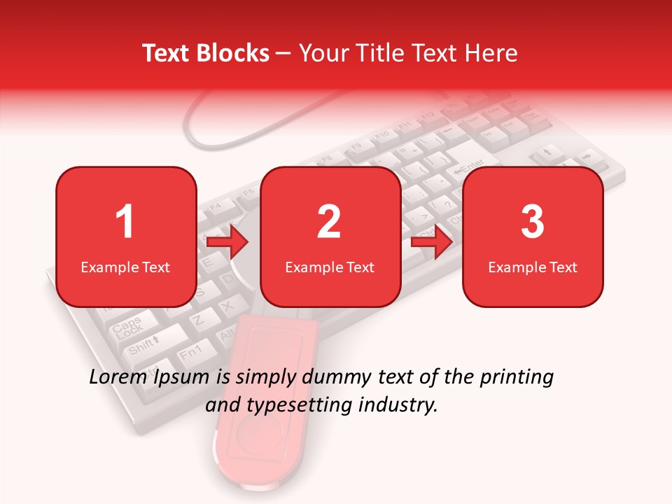 White Warranty Typing PowerPoint Template