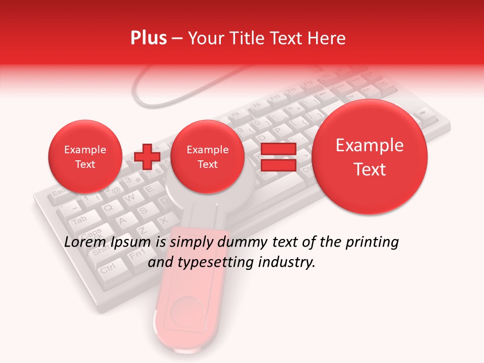 White Warranty Typing PowerPoint Template