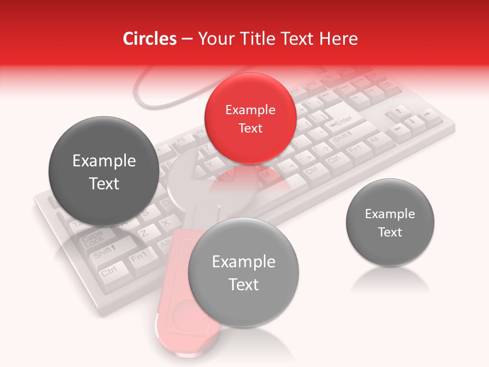 White Warranty Typing PowerPoint Template