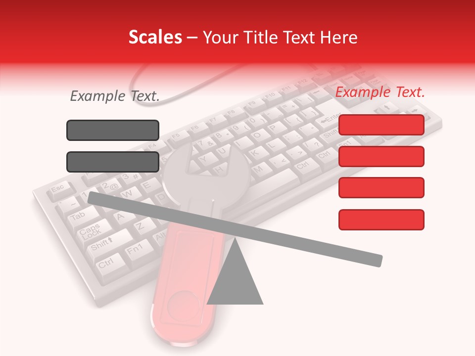 White Warranty Typing PowerPoint Template