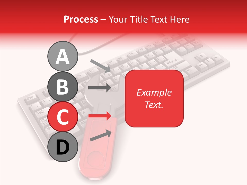 White Warranty Typing PowerPoint Template