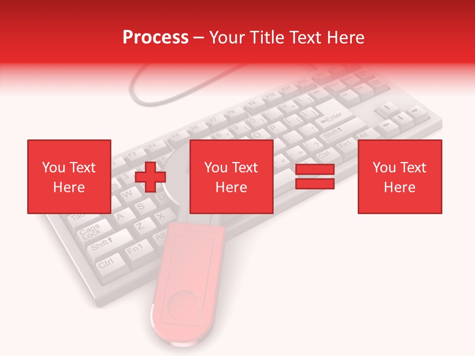 White Warranty Typing PowerPoint Template