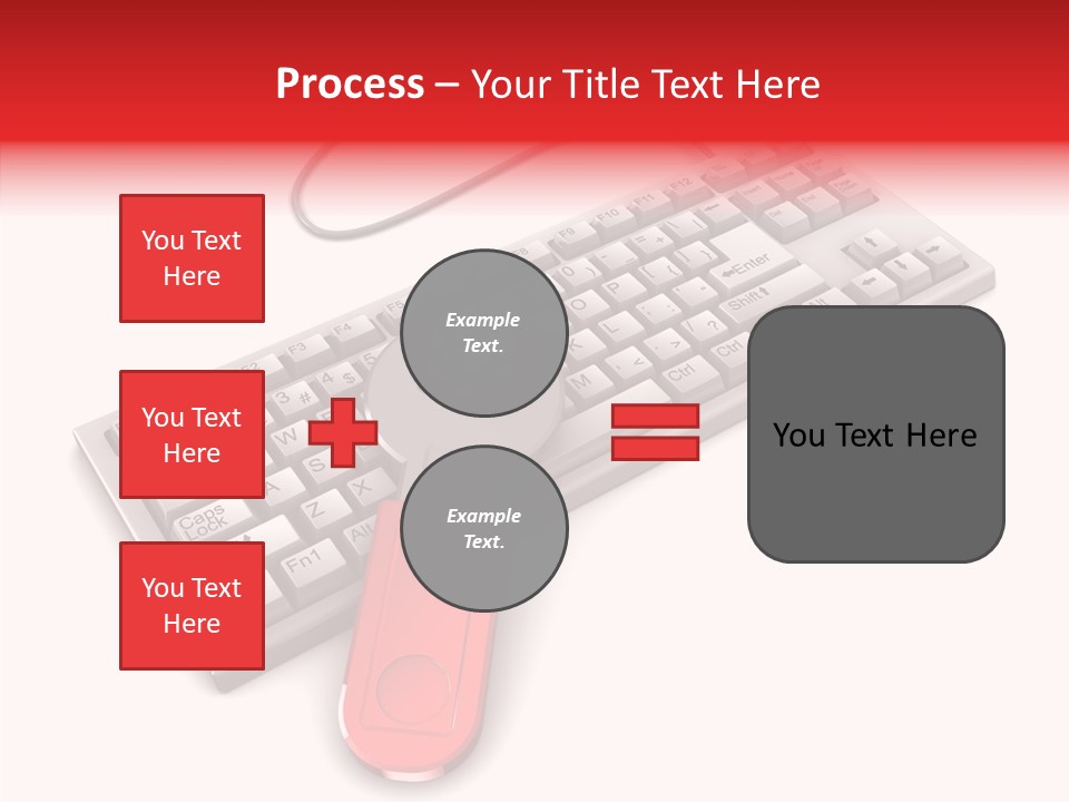 White Warranty Typing PowerPoint Template