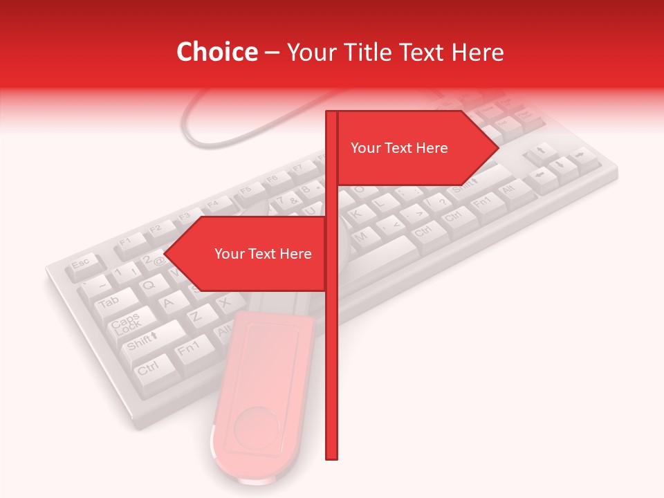 White Warranty Typing PowerPoint Template