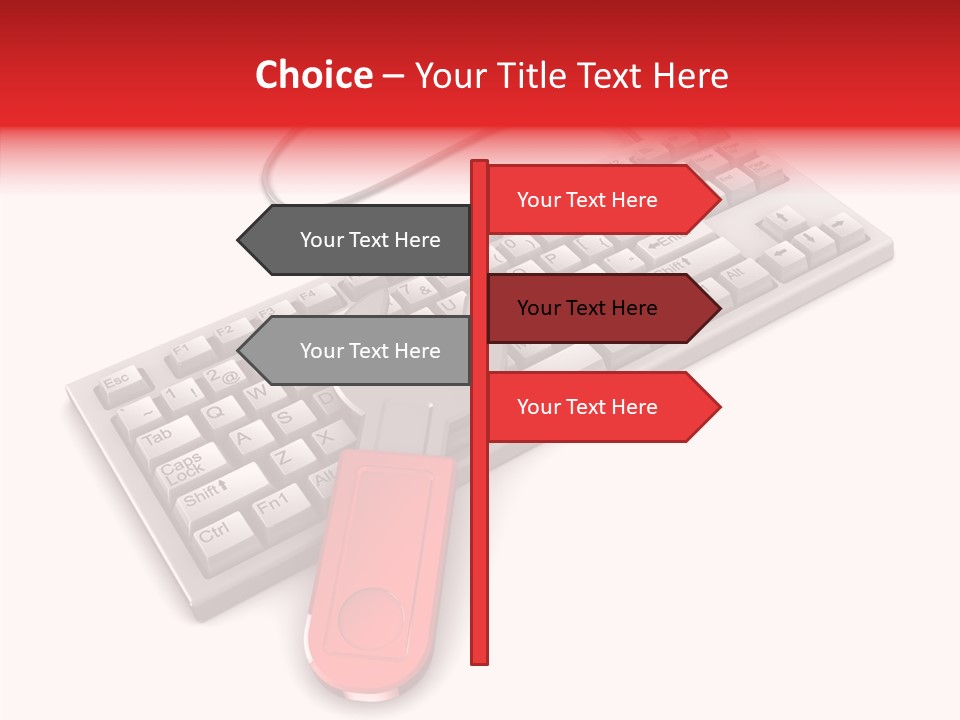 White Warranty Typing PowerPoint Template