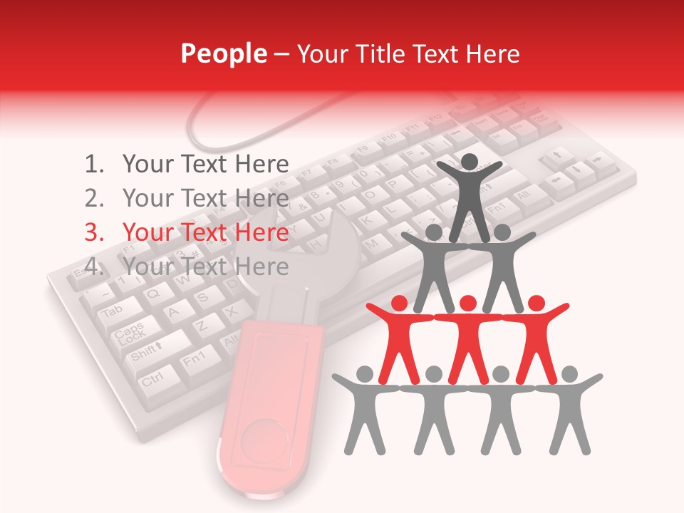 White Warranty Typing PowerPoint Template