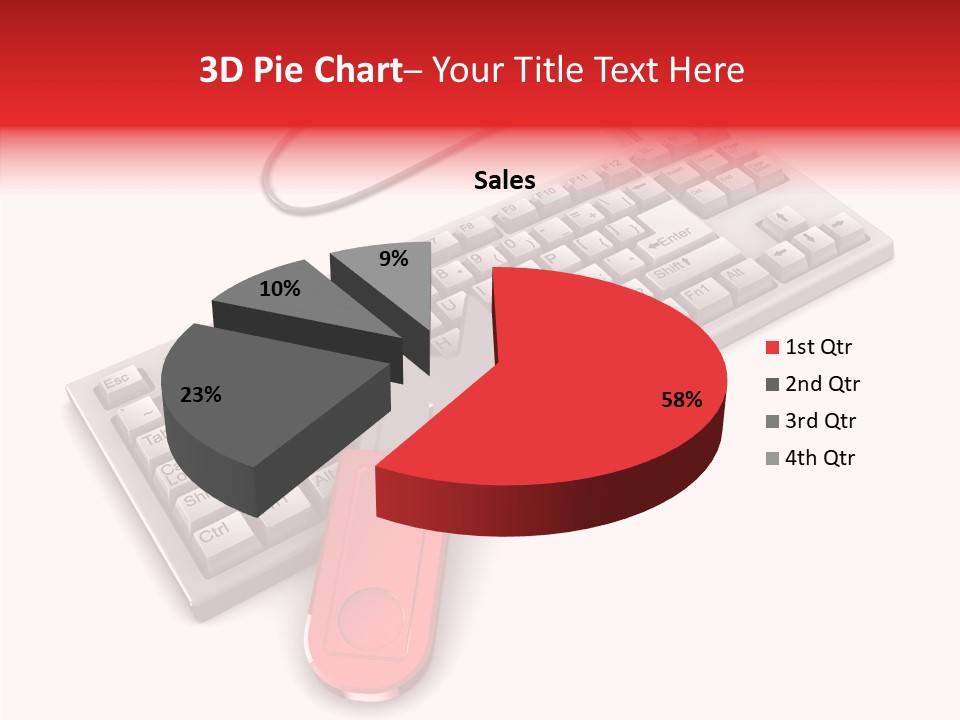 White Warranty Typing PowerPoint Template