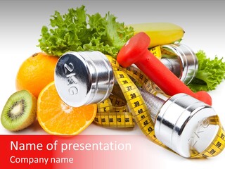Rainbow Colors Diet Strength PowerPoint Template