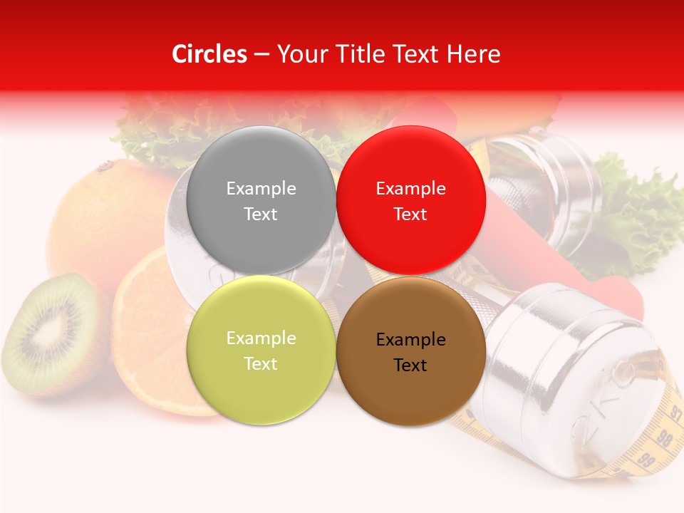 Rainbow Colors Diet Strength PowerPoint Template