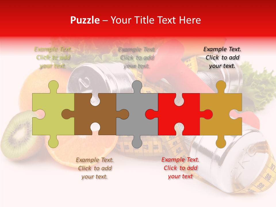 Rainbow Colors Diet Strength PowerPoint Template