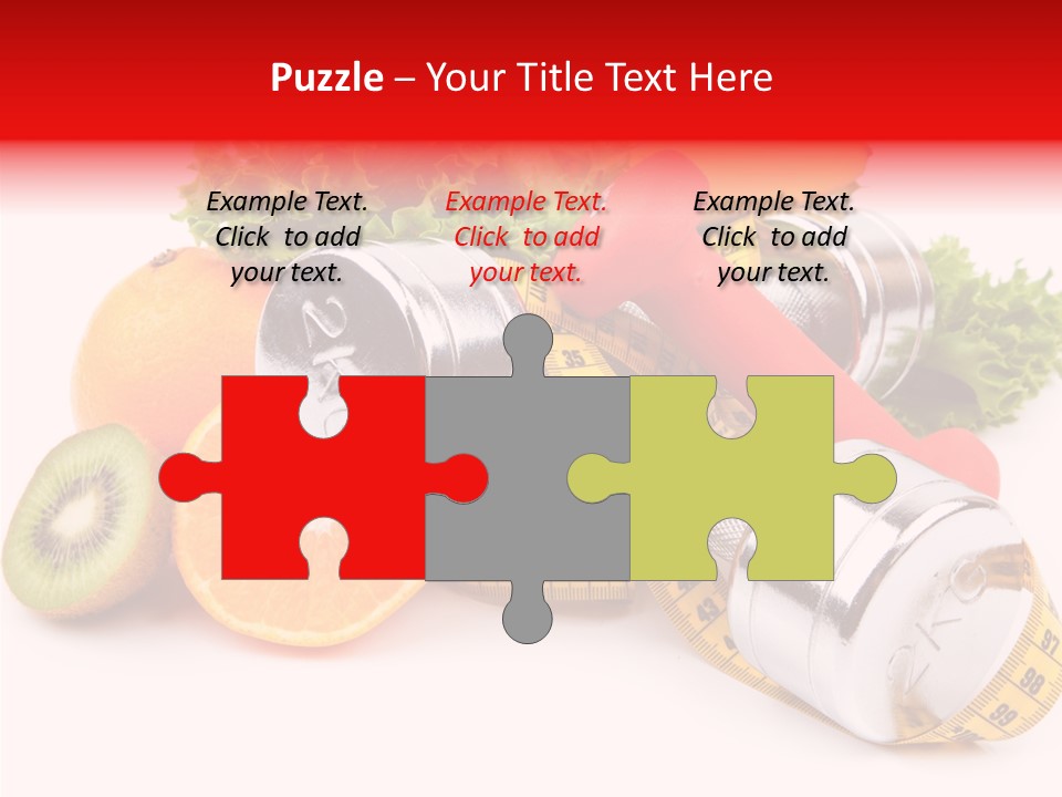 Rainbow Colors Diet Strength PowerPoint Template