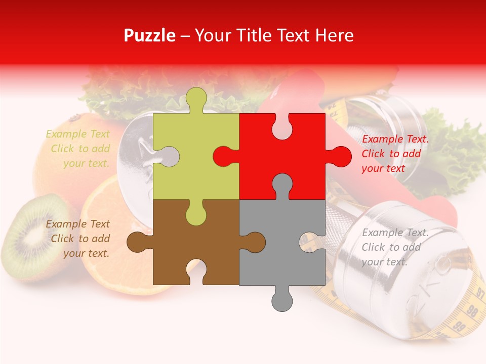 Rainbow Colors Diet Strength PowerPoint Template