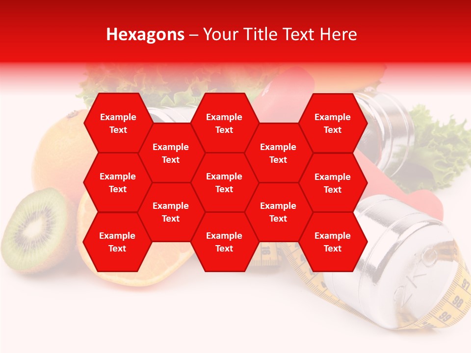 Rainbow Colors Diet Strength PowerPoint Template