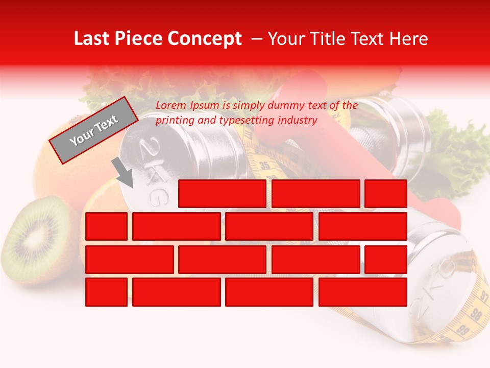 Rainbow Colors Diet Strength PowerPoint Template