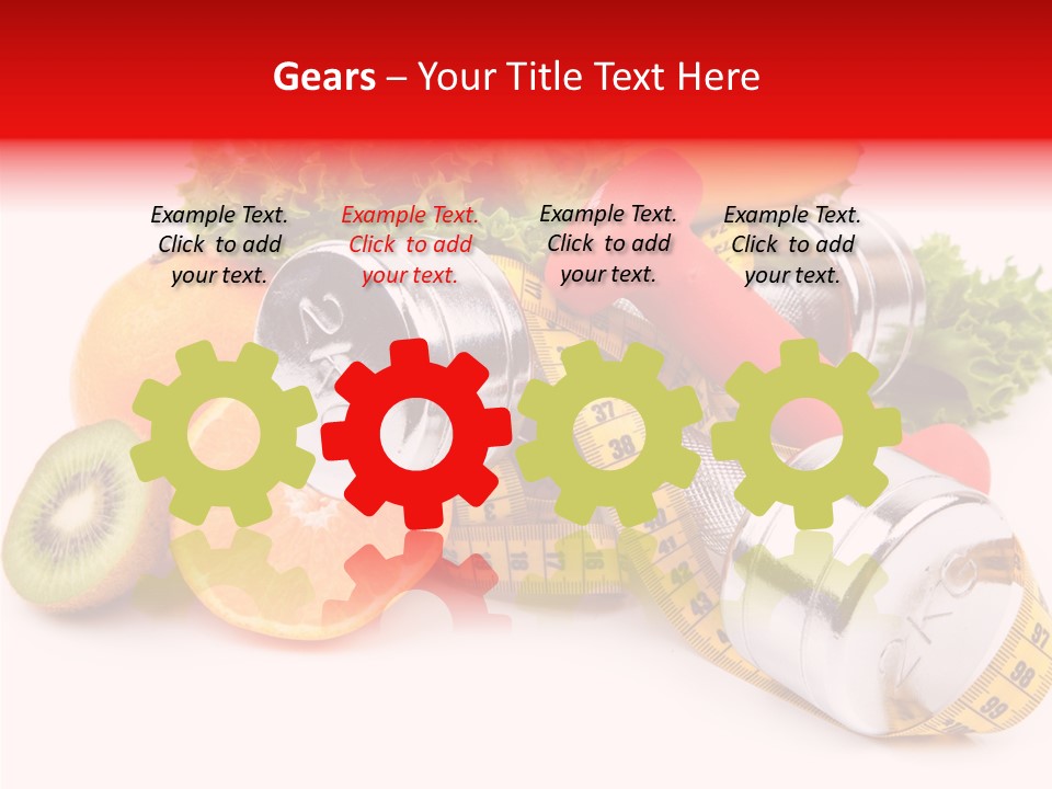 Rainbow Colors Diet Strength PowerPoint Template