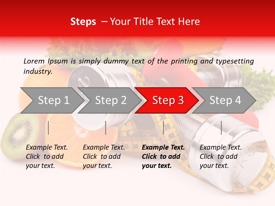 Rainbow Colors Diet Strength PowerPoint Template