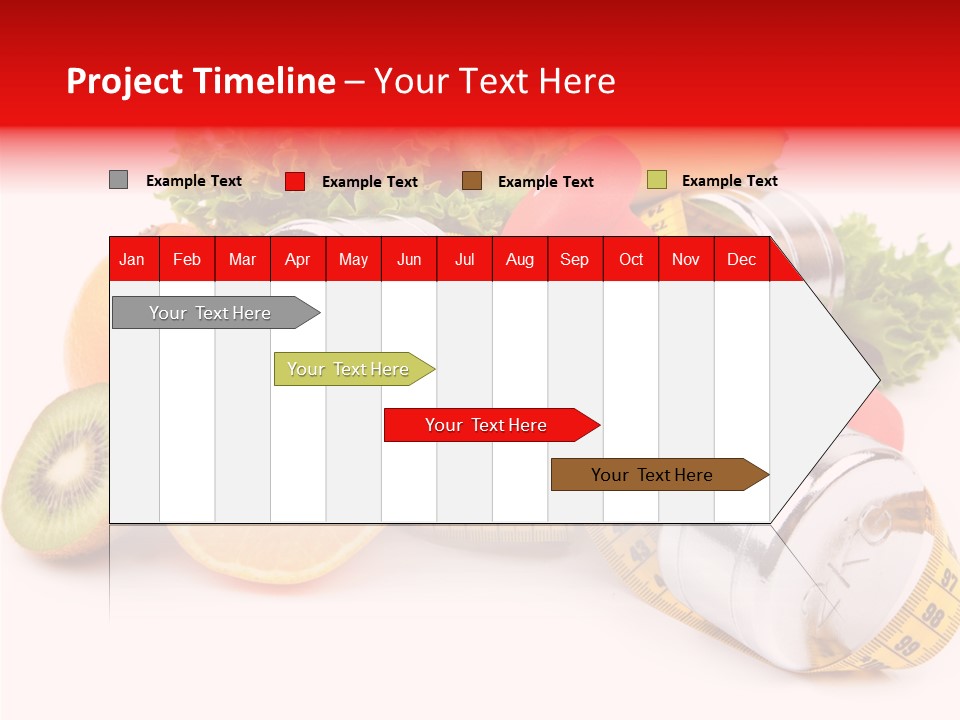 Rainbow Colors Diet Strength PowerPoint Template