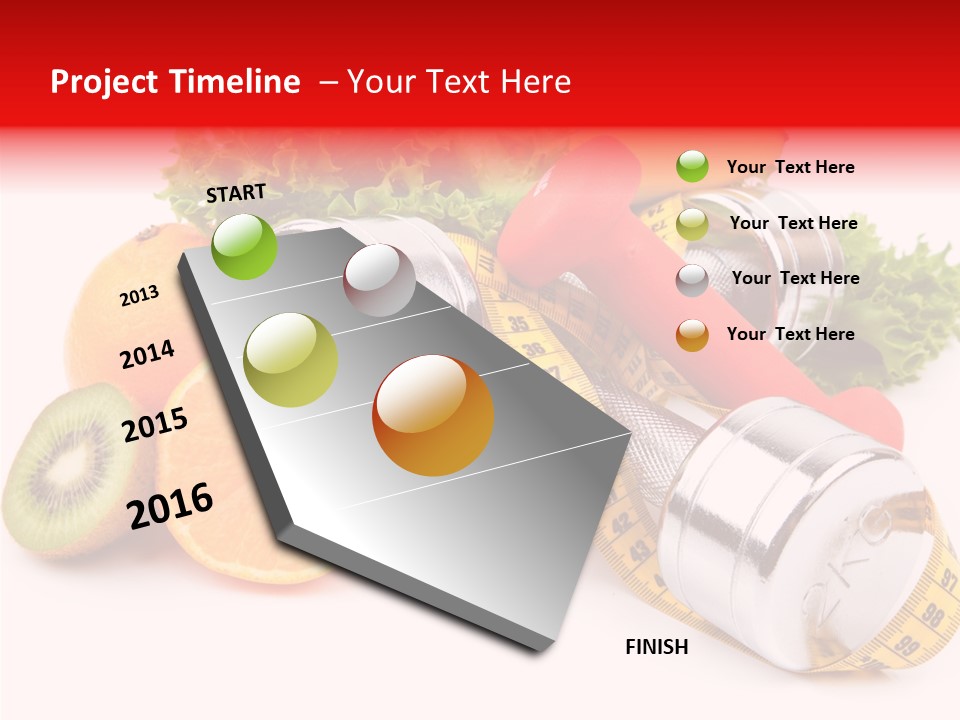 Rainbow Colors Diet Strength PowerPoint Template