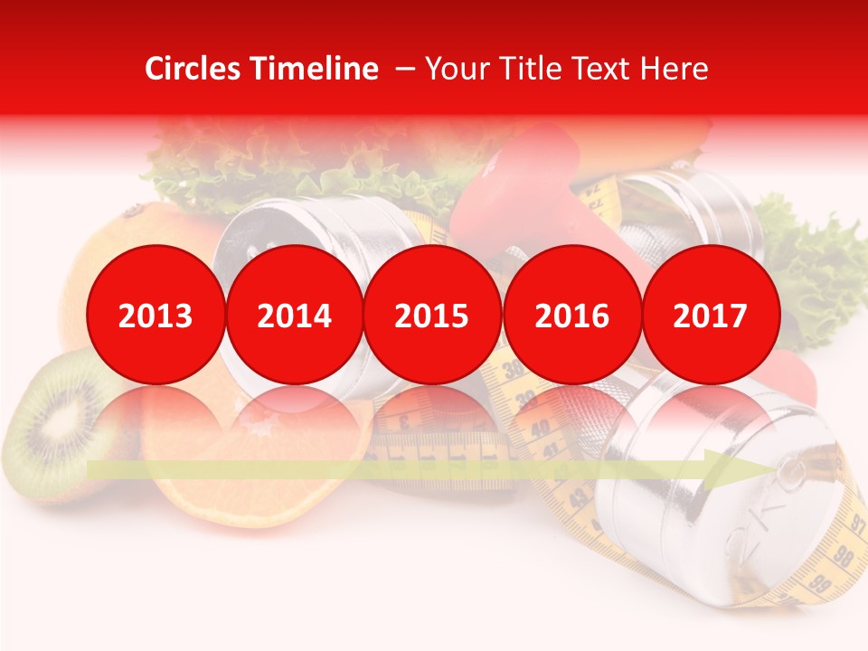 Rainbow Colors Diet Strength PowerPoint Template