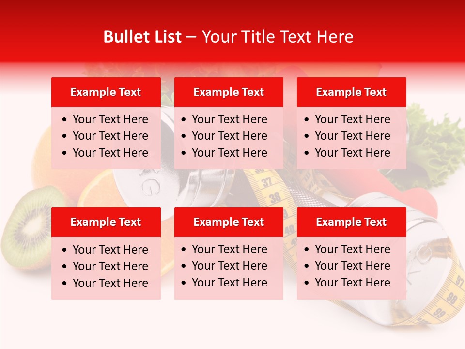 Rainbow Colors Diet Strength PowerPoint Template