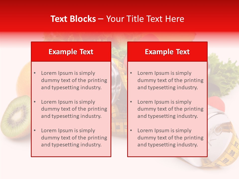 Rainbow Colors Diet Strength PowerPoint Template