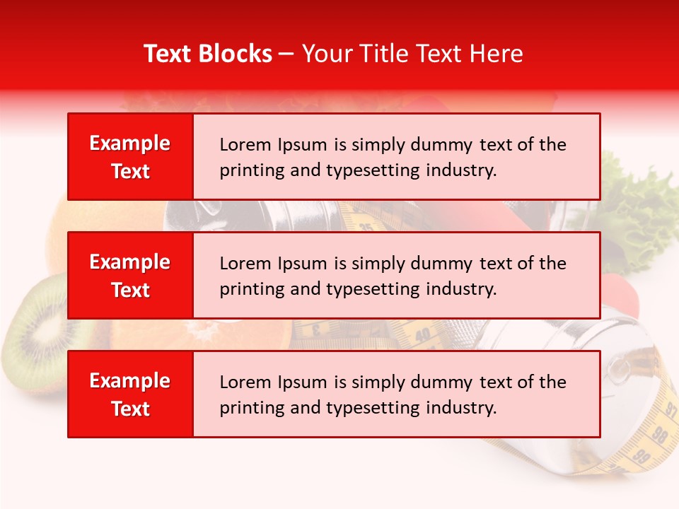 Rainbow Colors Diet Strength PowerPoint Template