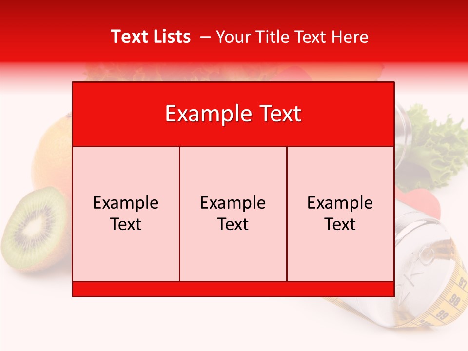 Rainbow Colors Diet Strength PowerPoint Template