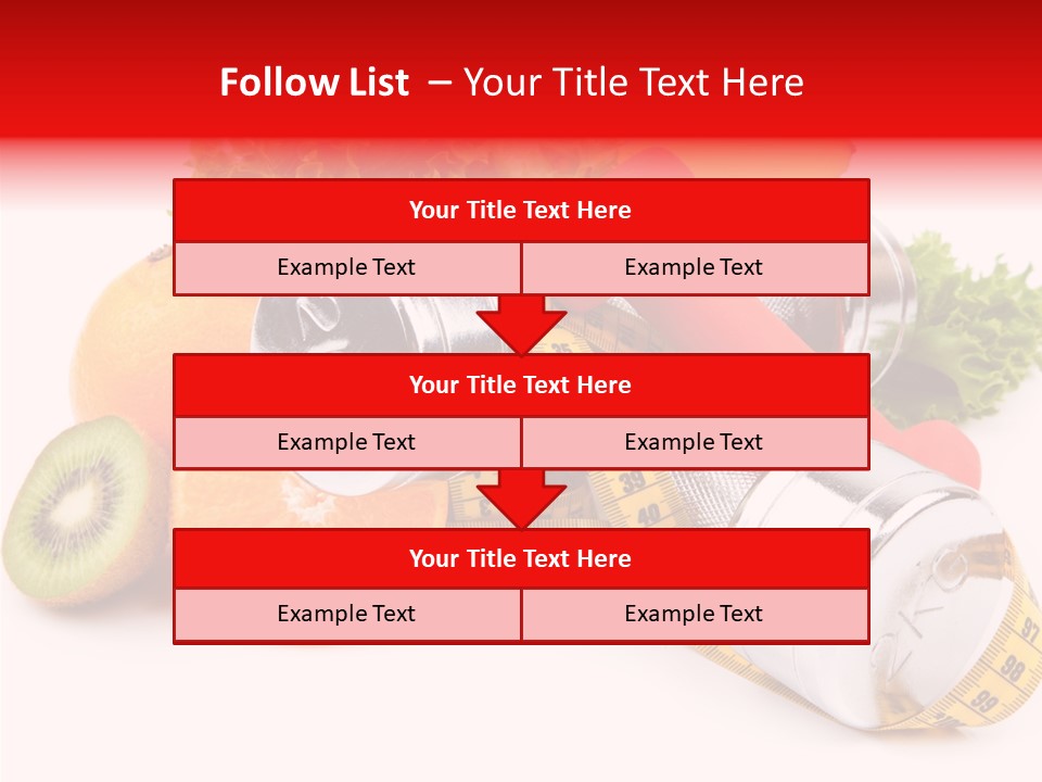 Rainbow Colors Diet Strength PowerPoint Template