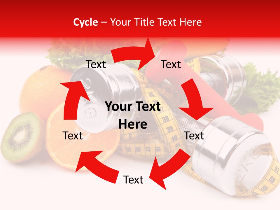 Rainbow Colors Diet Strength PowerPoint Template