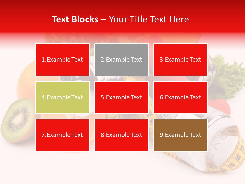 Rainbow Colors Diet Strength PowerPoint Template