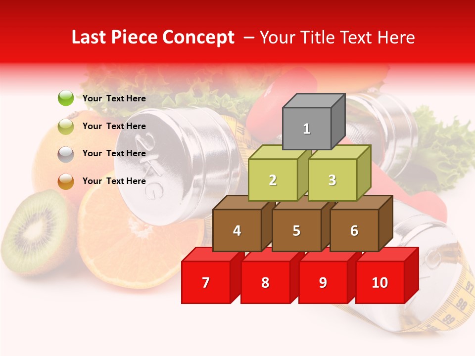 Rainbow Colors Diet Strength PowerPoint Template